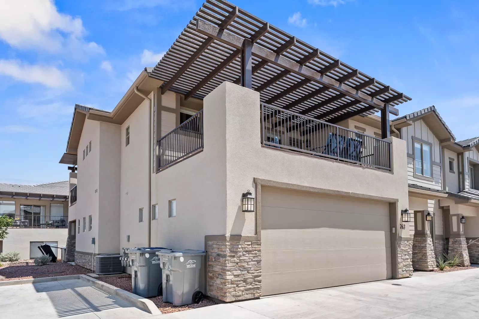 2 Car Garage and Patio Covered Deck