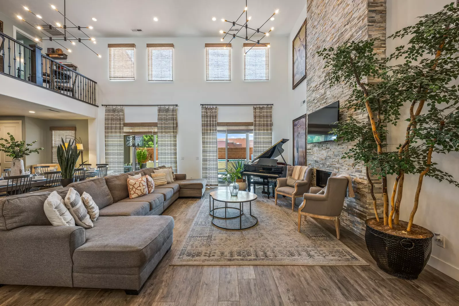 Main Floor Living Room with Piano