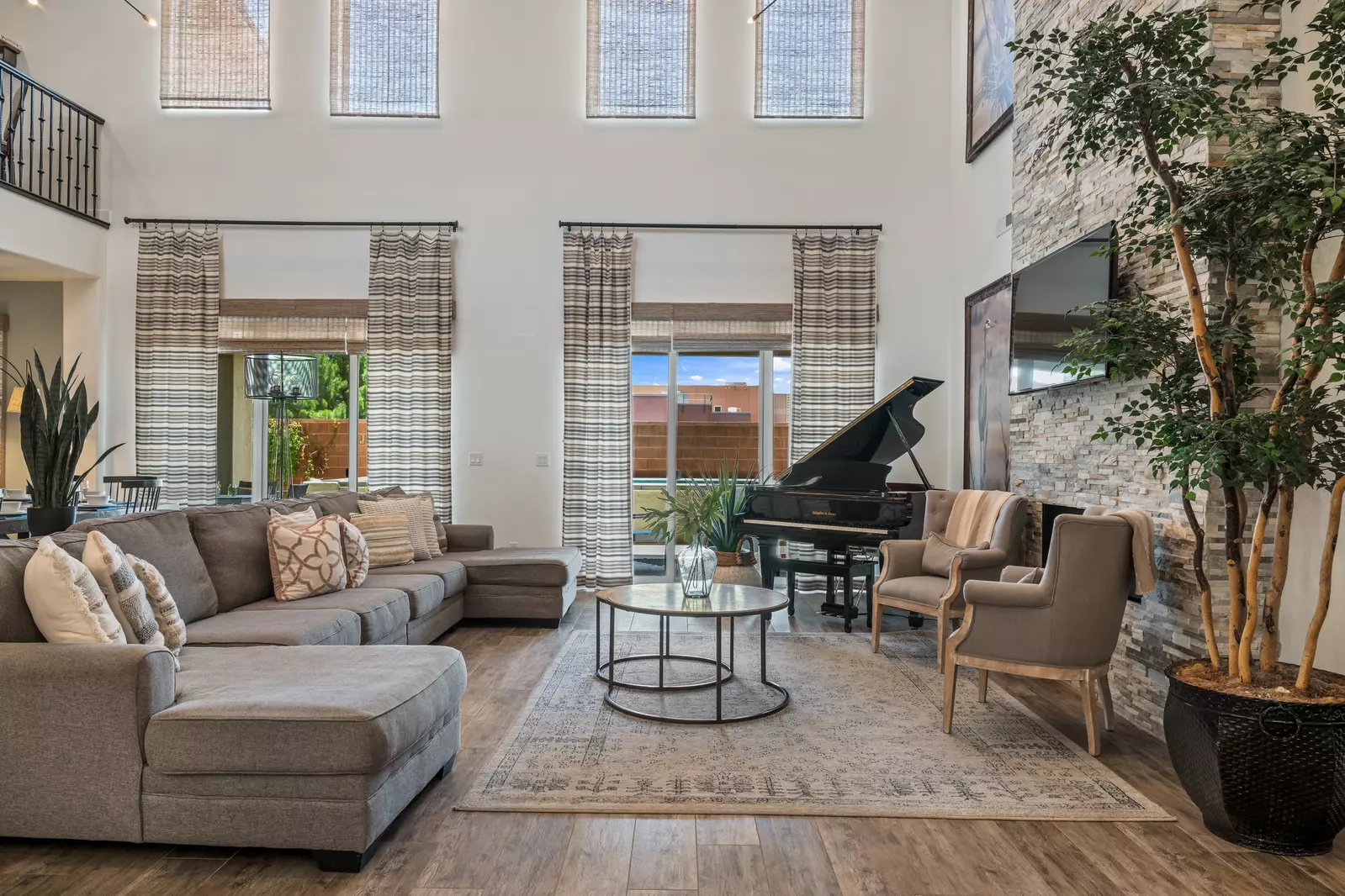 Main Floor Living Room with Piano