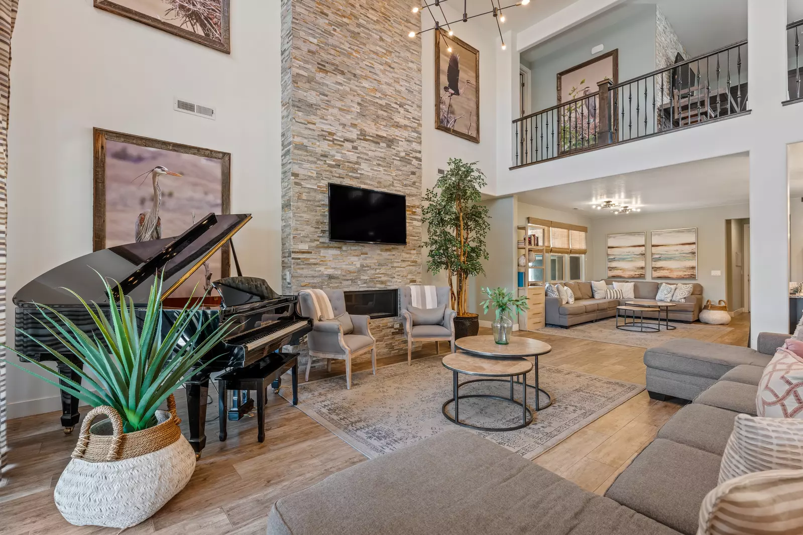 Main Floor Living Room with Piano