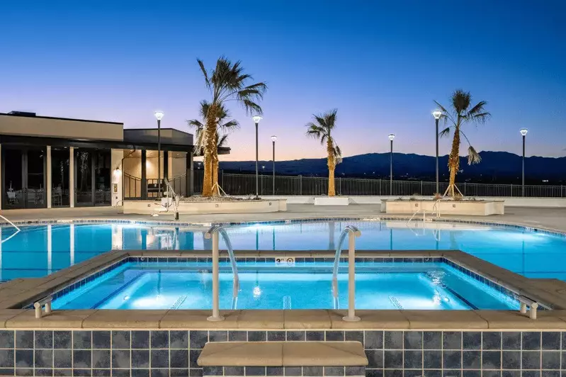 Desert Color Hot Tub and Pool