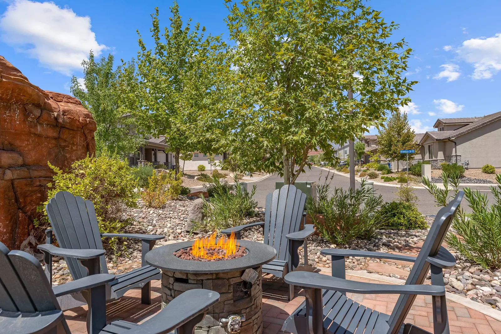 Backyard Firepit & Seating