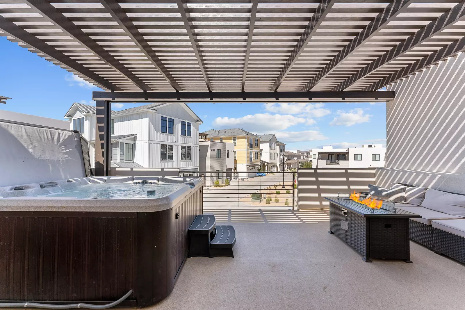 Private Hot Tub & Balcony Area