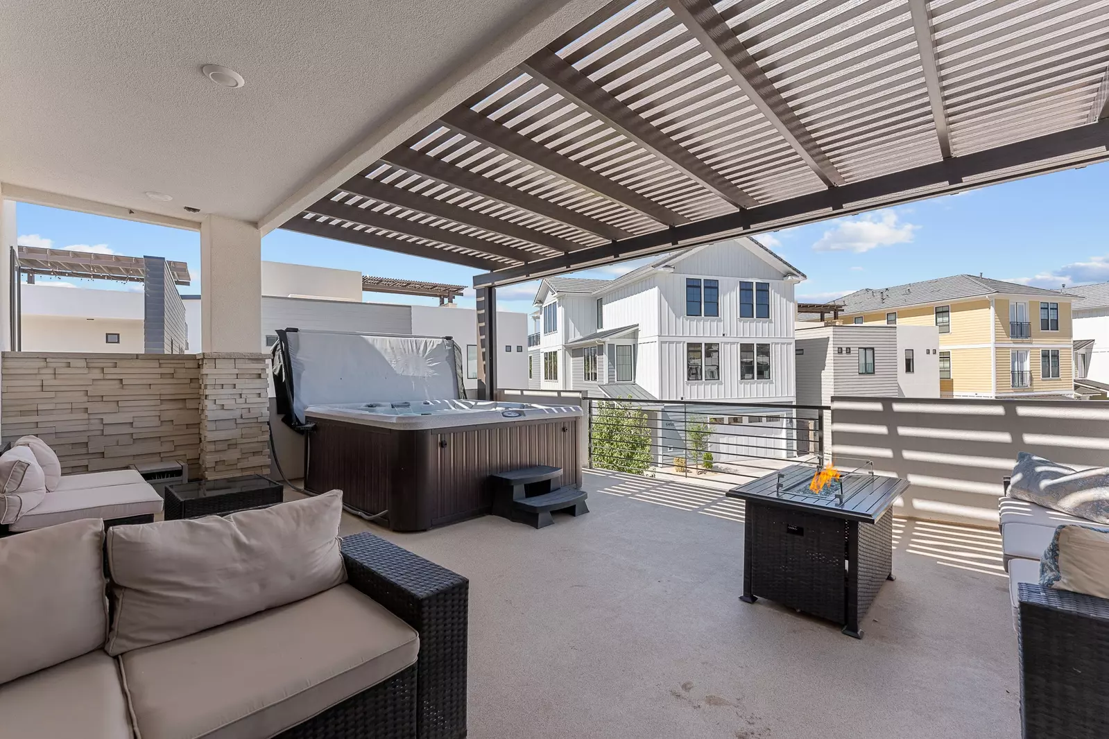 Private Hot Tub & Balcony Area