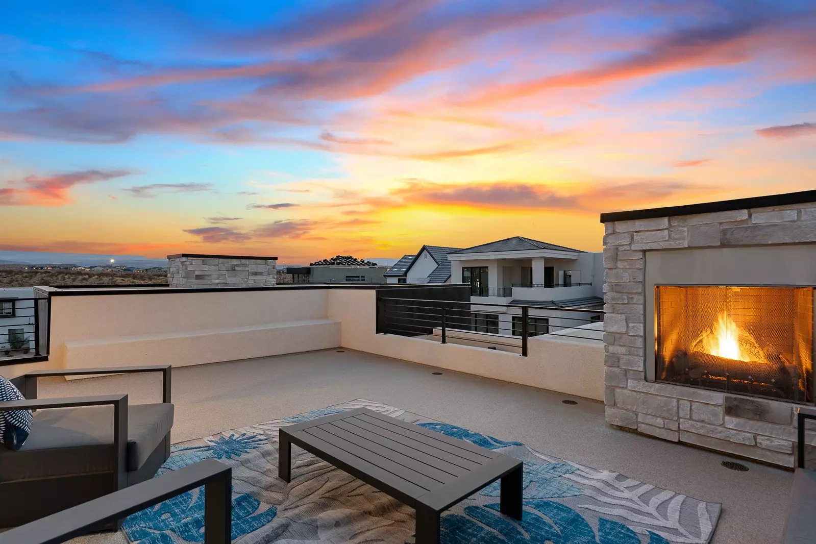 Top Deck Patio with Fireplace