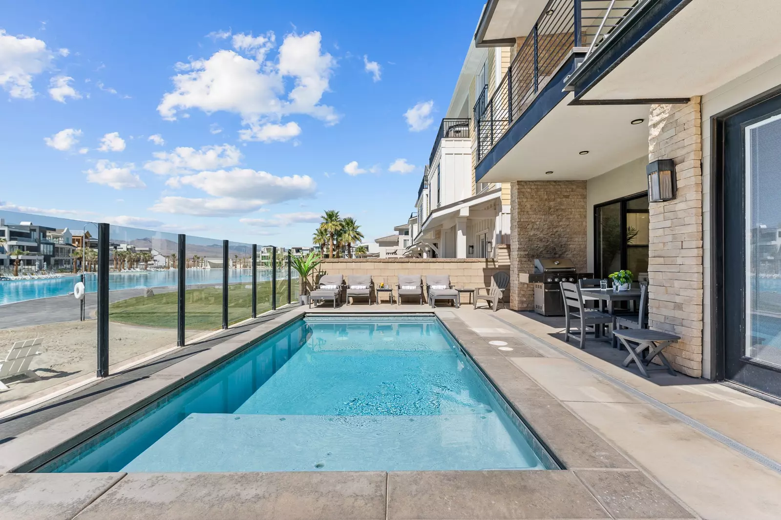 Backyard Private Pool with Lagoon Access