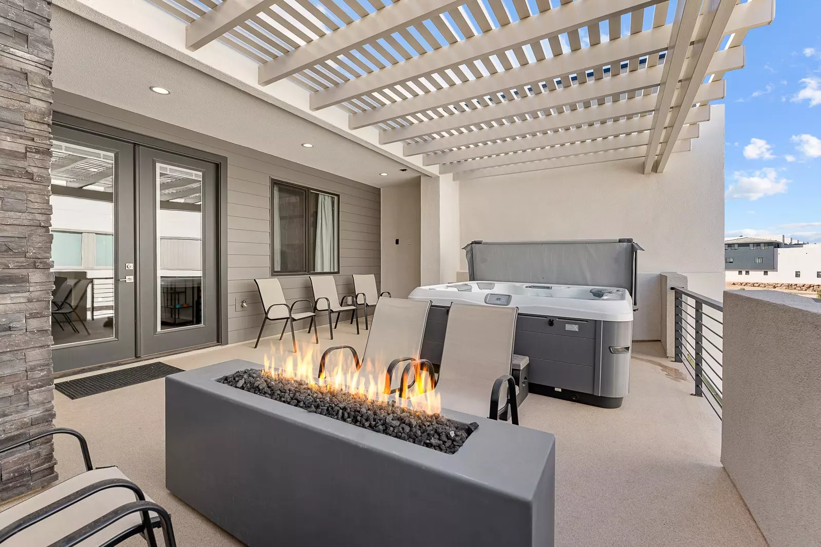 Fire Table, Private Hot Tub