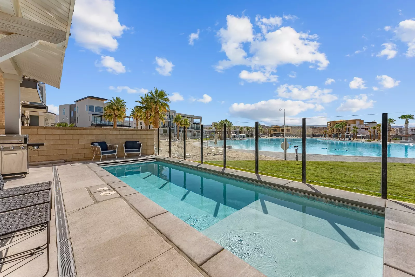 Private Pool with Lagoon Access