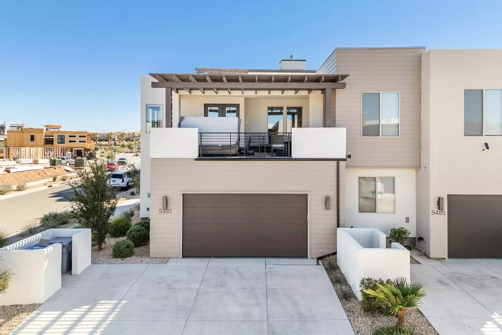 Driveway and 2 Car Garage