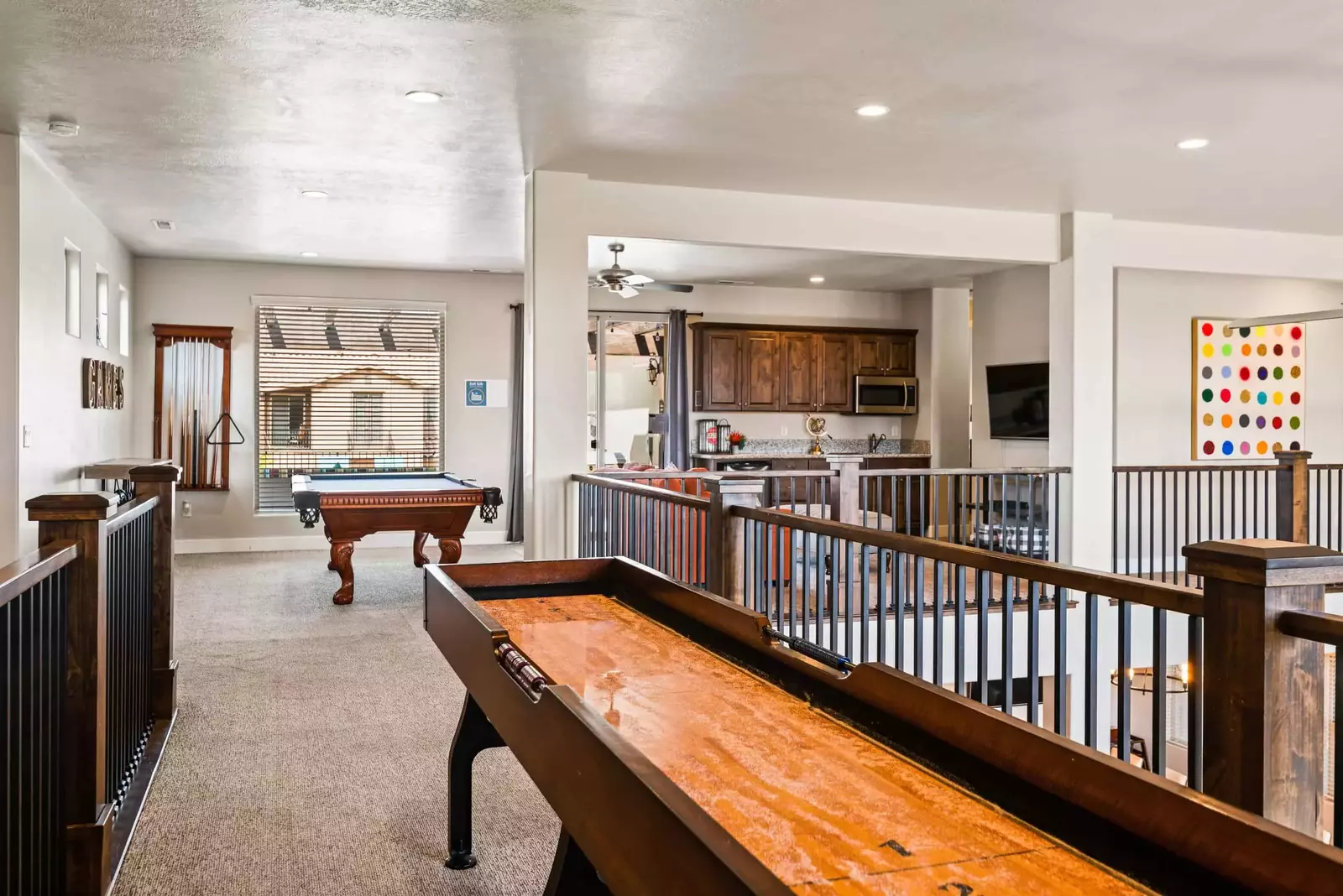 Loft Area with Pool Table