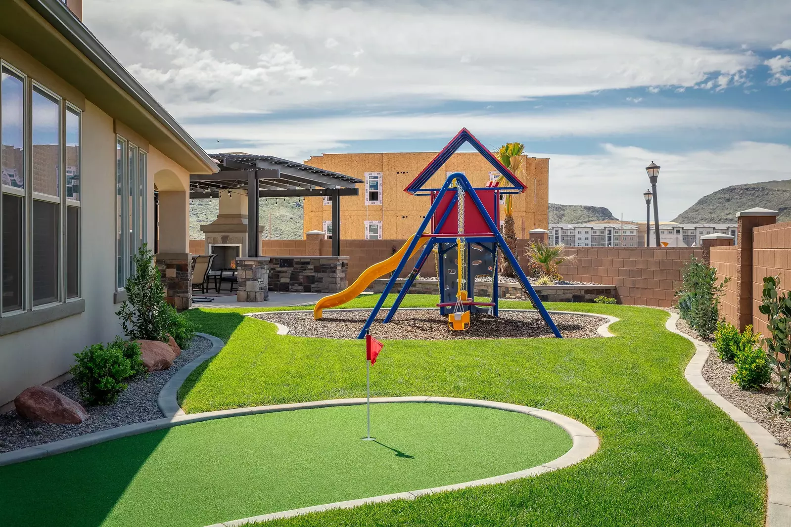 Private Playground and Putting Green