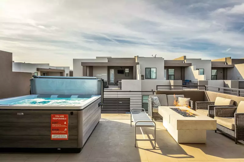 Balcony with Private Hot Tub