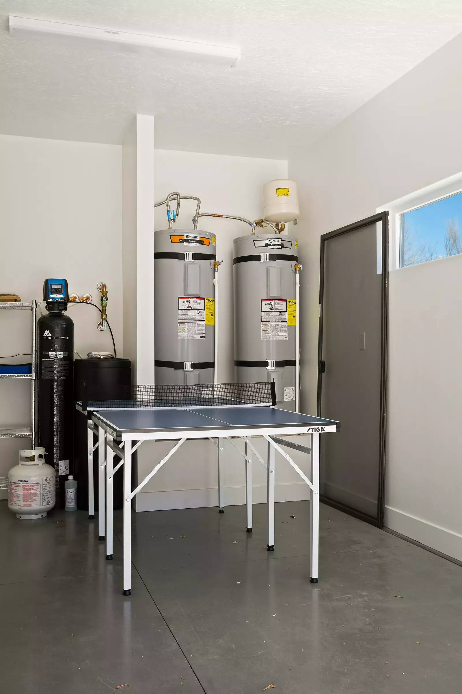 Ping Pong Table in Garage