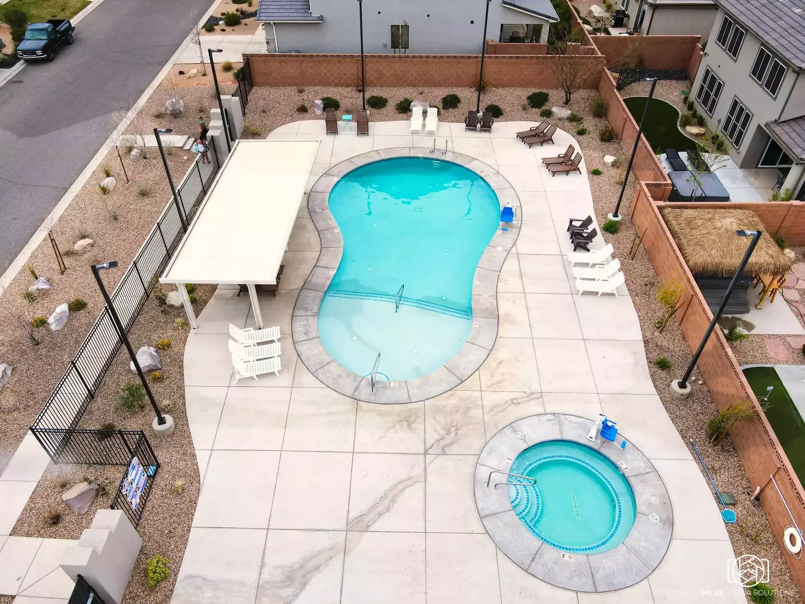 Community Pool Aerial View