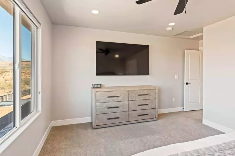 Bedroom Dresser and TV