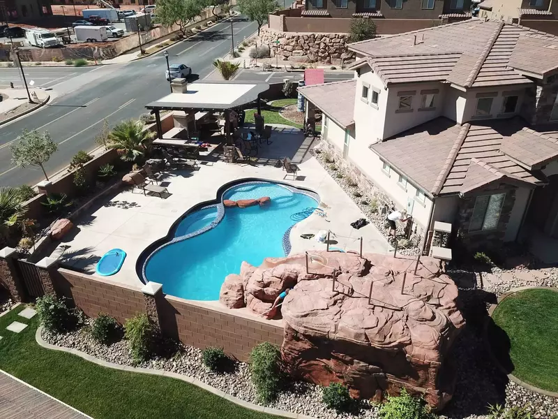 Aerial View of Backyard