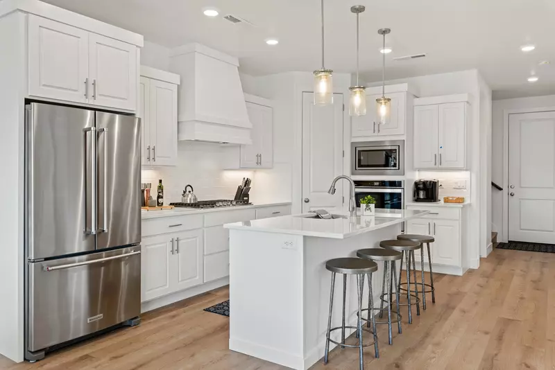 Kitchen with Bar Seating for 4