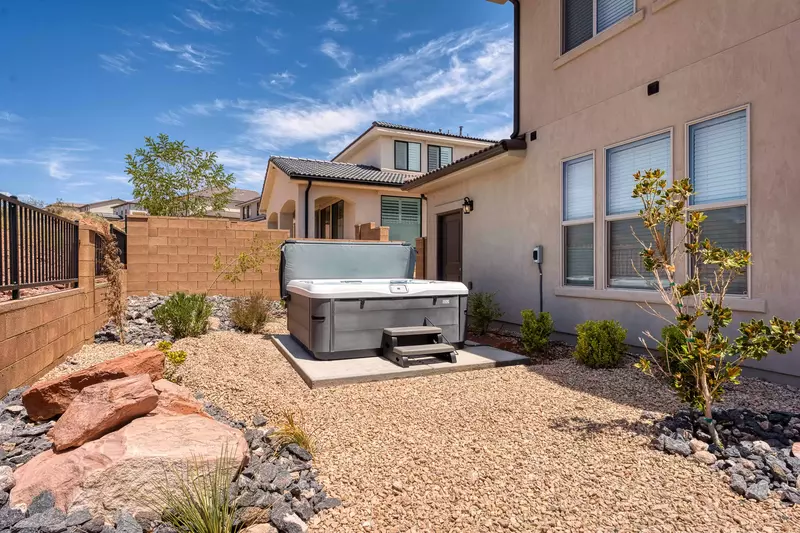 Private Hot Tub and Backyard