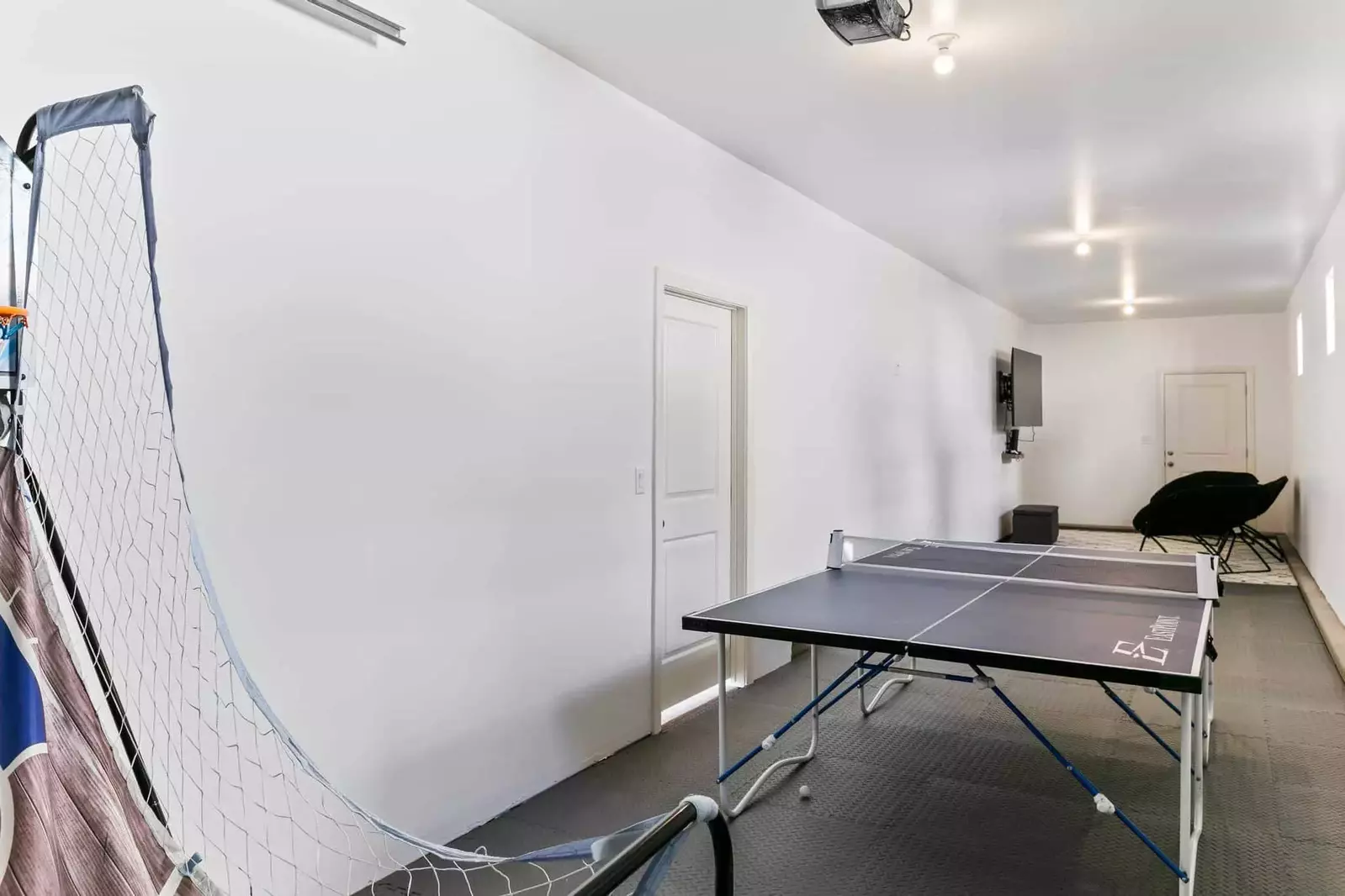 Ping Pong Table in Garage