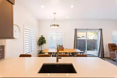 Kitchen Island and Dining Area