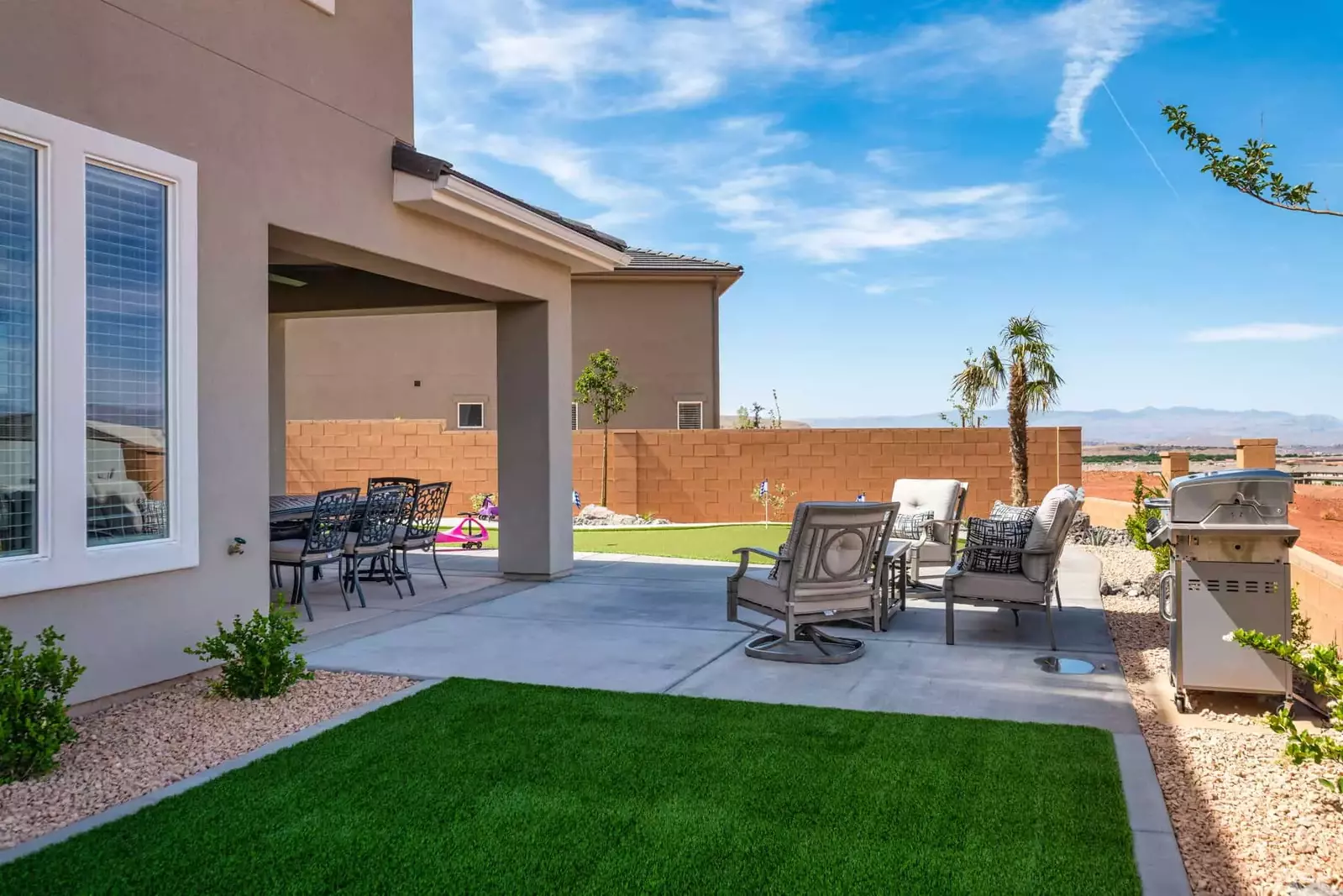 Outdoor Seating and Backyard