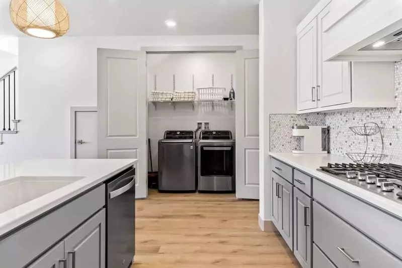 Laundry Room and Kitchen