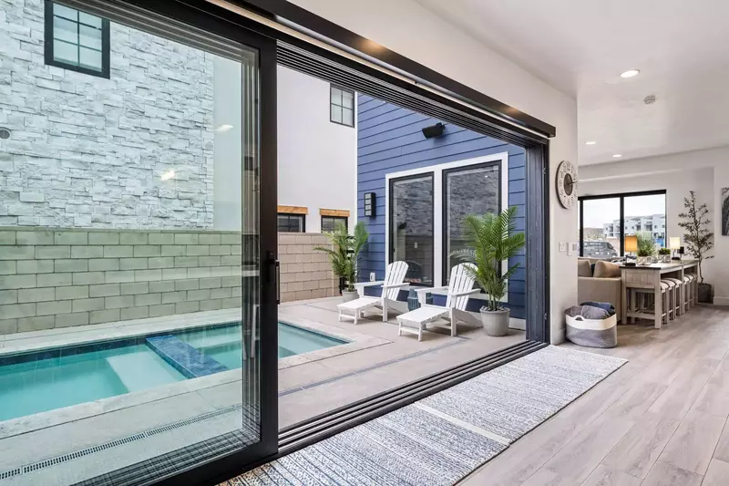 Sliding Door to Private Pool