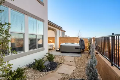 Backyard and Private Hot Tub