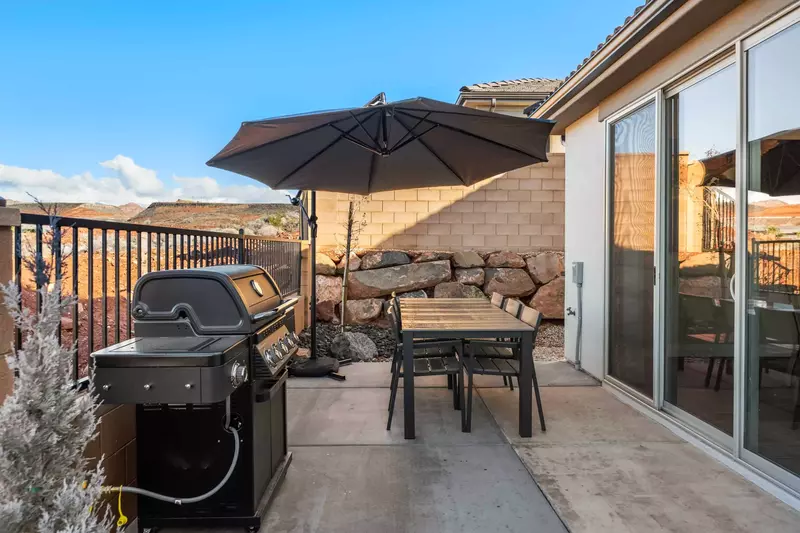 BBQ Grill and Outdoor Seating