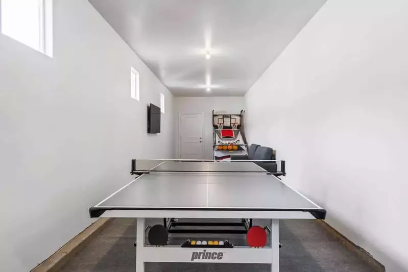 Ping Pong Table and Basketball Game