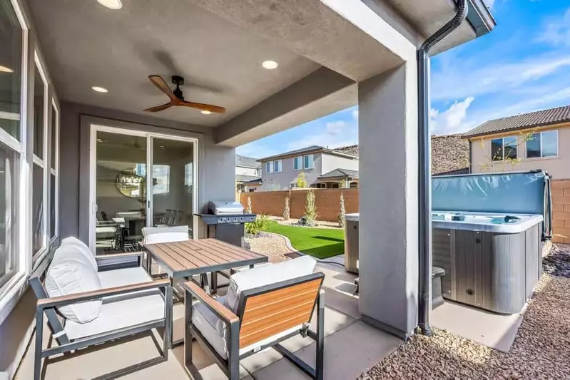 Covered Patio with Seating