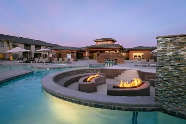 Community Lazy River with Firepit