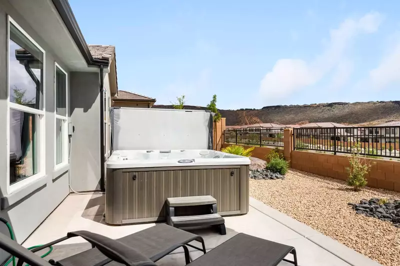 Private Hot Tub and Backyard