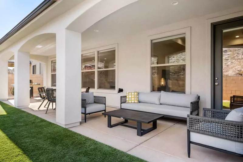 Covered Patio Seating Area