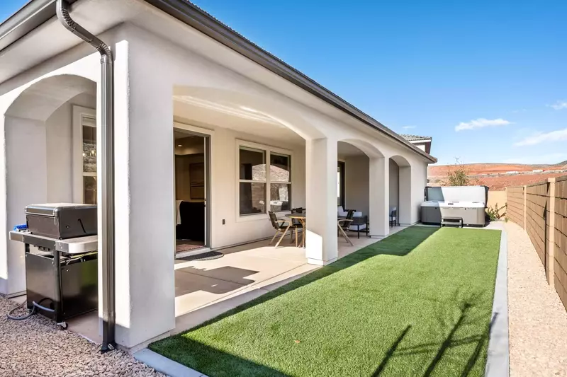 Backyard and Covered Patio