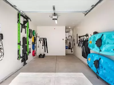 Garage with Home Gym & Water Vessels