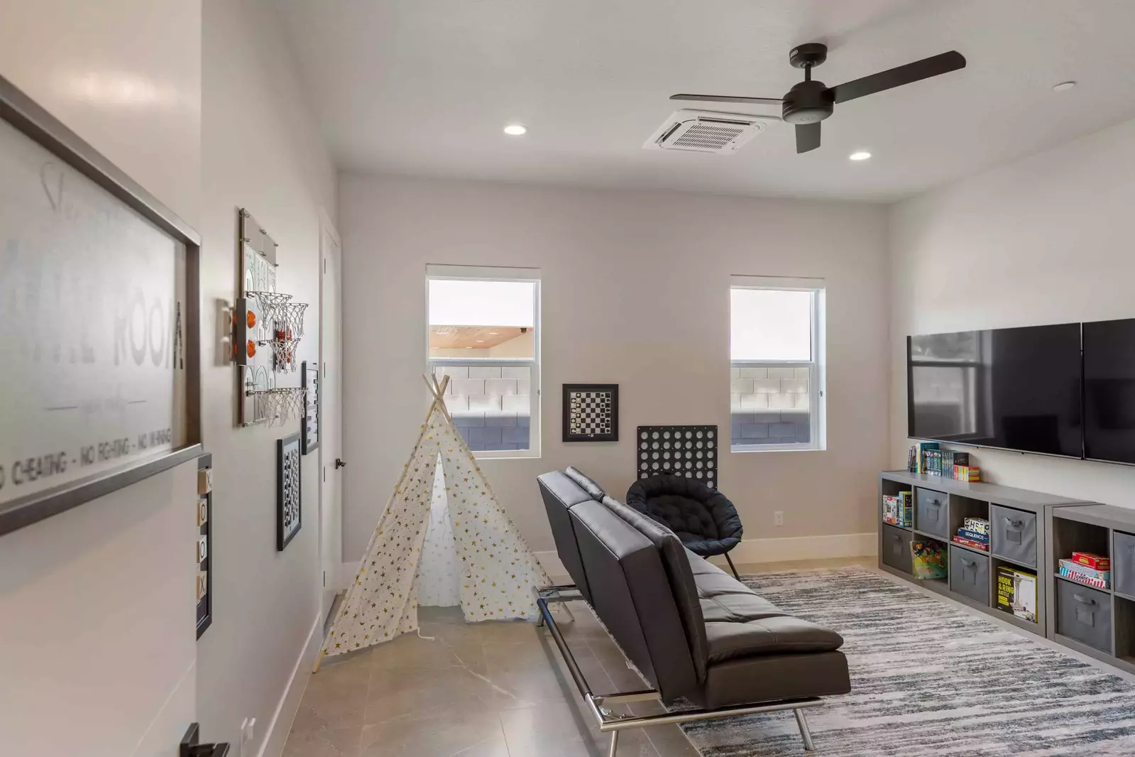 Loft Game Room Area with Twin Bunk Bed