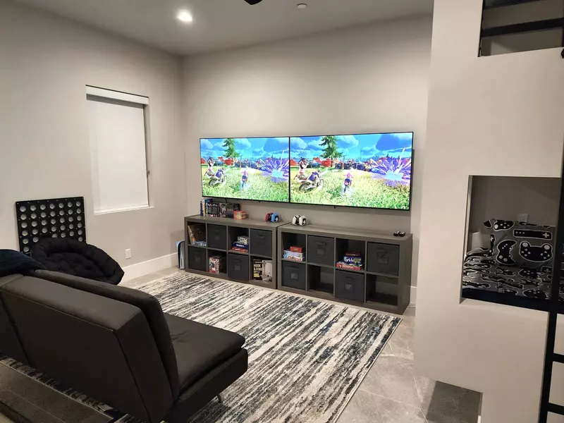 Loft Game Area with Twin Bunk Room