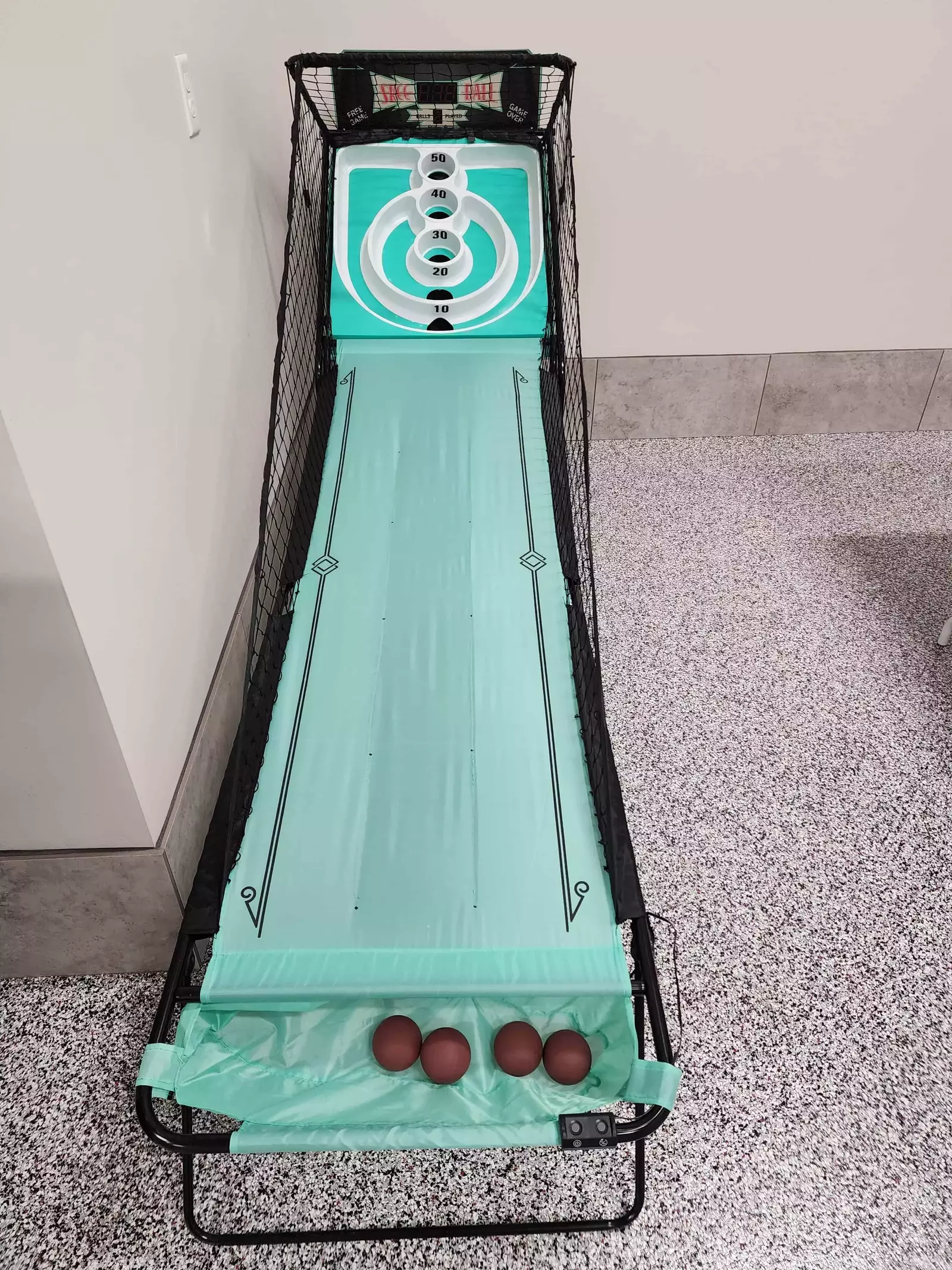 Skee Ball in Garage