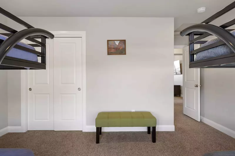 Bunk Room Closet and Bench