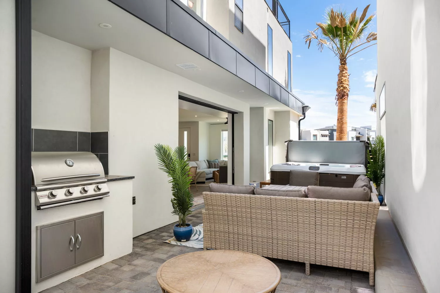 Patio with BBQ and Private Hot Tub