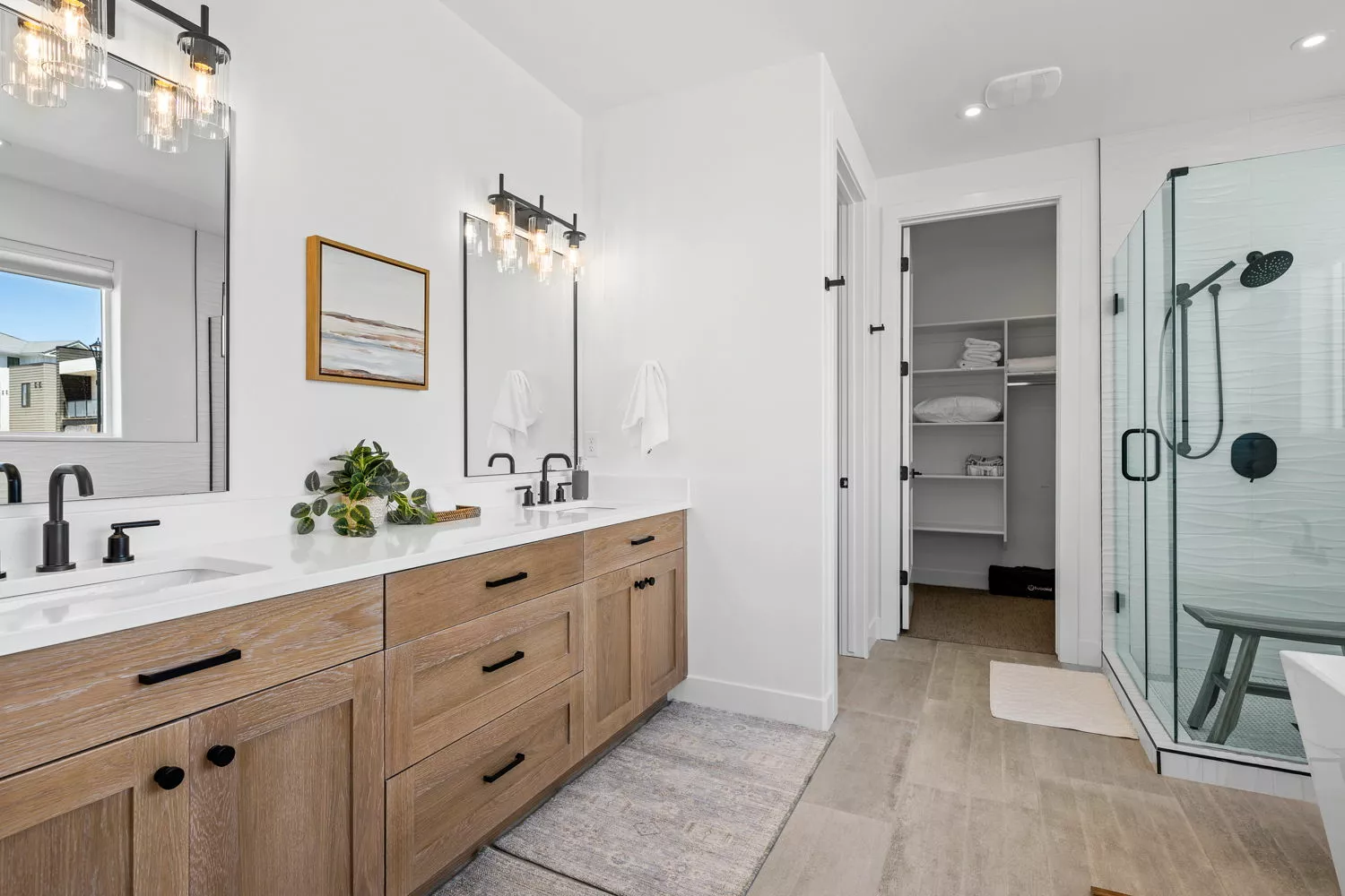 Master Bathroom and Closet