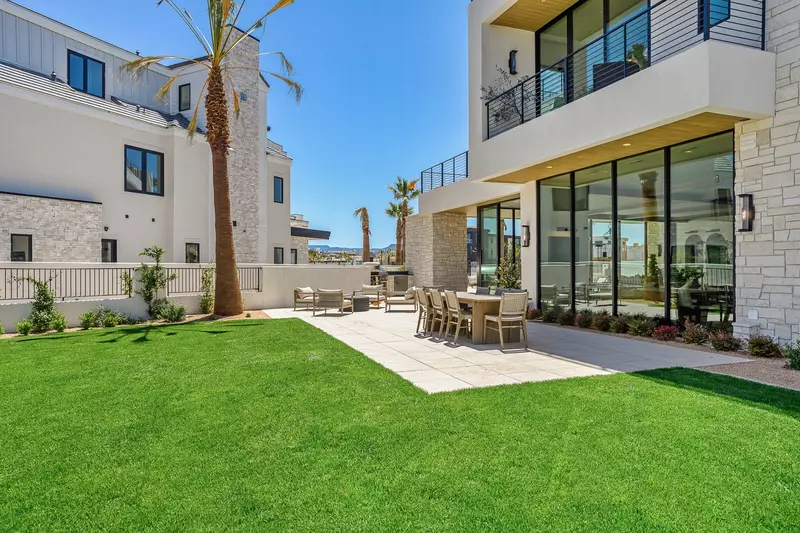 Enclosed Backyard with Grass