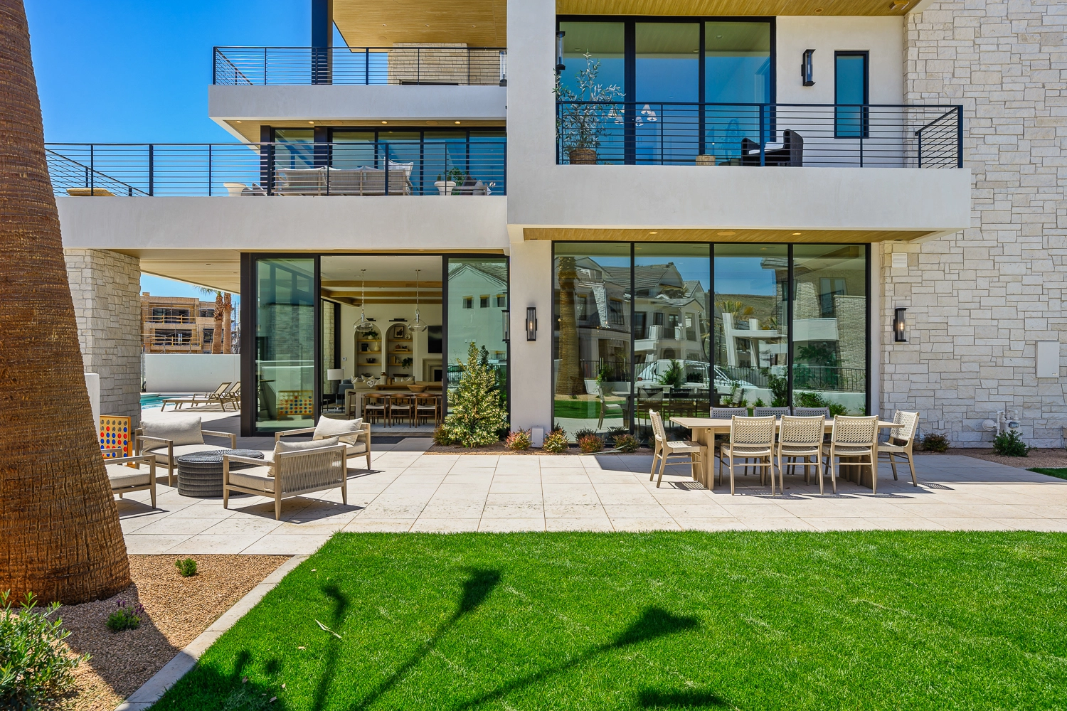 Enclosed Backyard with Grass