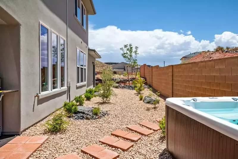 Private Hot Tub and Backyard