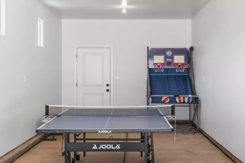 Ping Pong Table and Basketball Game