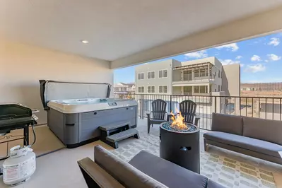 Private Hot Tub, Patio Furniture, Fire Table