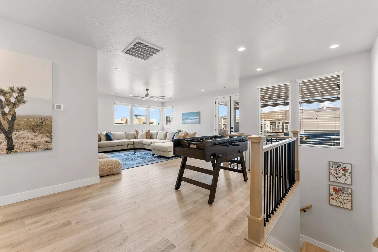 Loft Living Room and Foosball Table