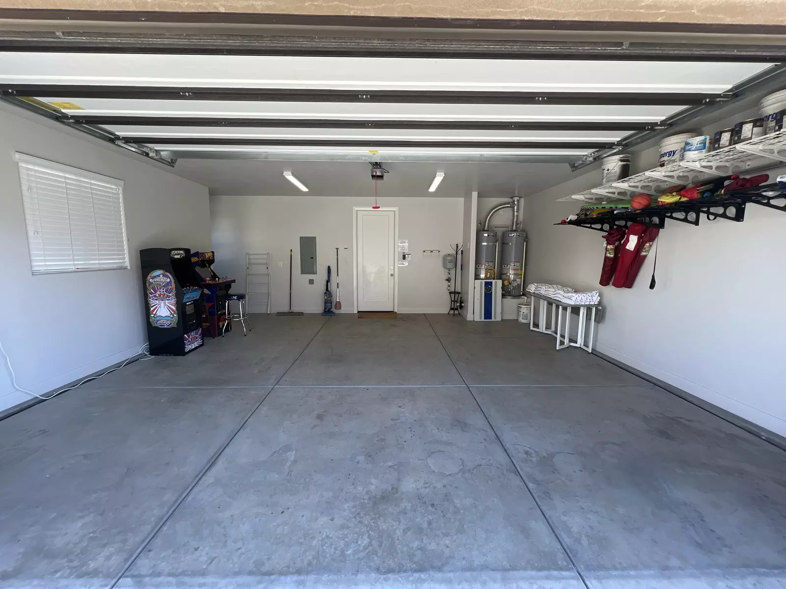 Garage with Arcade Games