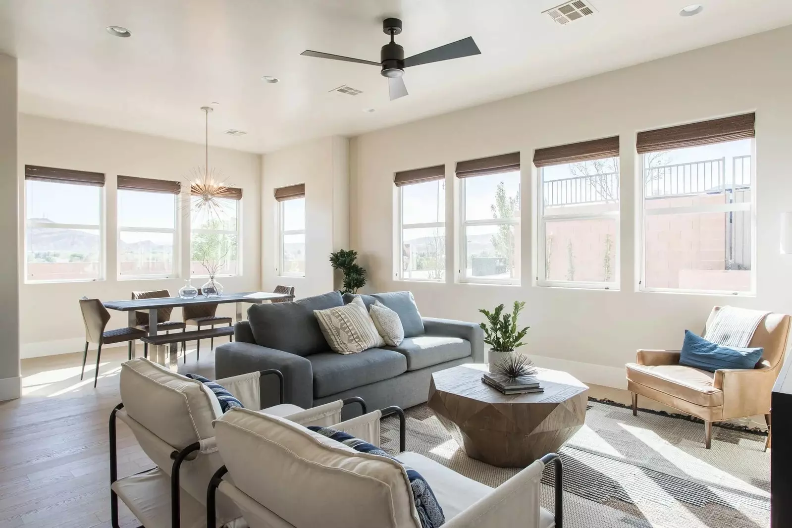 Living Room and Dining Room